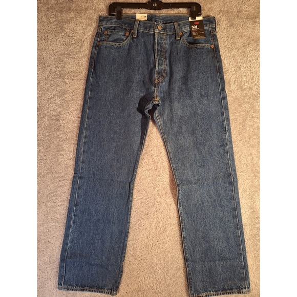 Levi's Other - Levis 501 Original Mens Straight Leg Jeans Blue Denim 34x29 NWT Workwear Casual